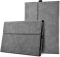 Case for Surface Pro 7 Plus/Pro 7 / Pro 6 / Pro 5 / Pro 4 with Stylus Holder, Multiple Angle Polyester Slim Lightweight Cover, Compatible with Type Cover Keyboard