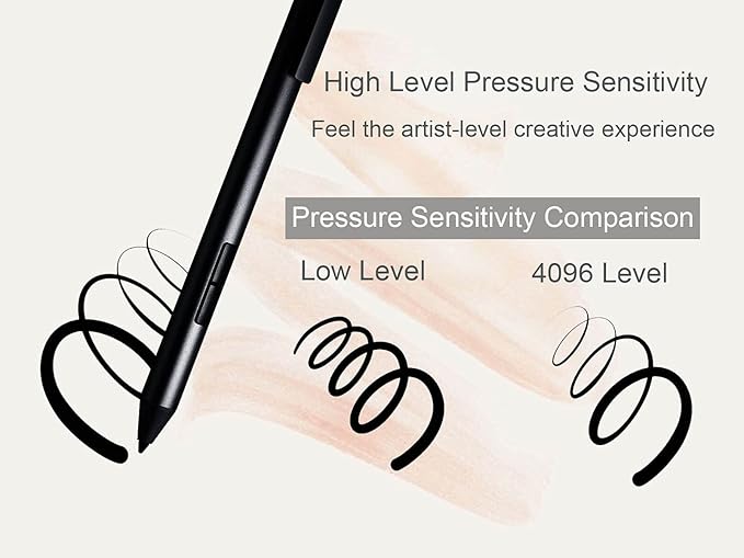 LAZARITE M Pen Black, Active Stylus for Microsoft Surface, Lenovo Yoga 7i/9i, Flex 5, Hp Envy x360/Pavilion x360/Spectre x360, 4096 Pressure Sensitivity, Palm Rejection, Tilt Support