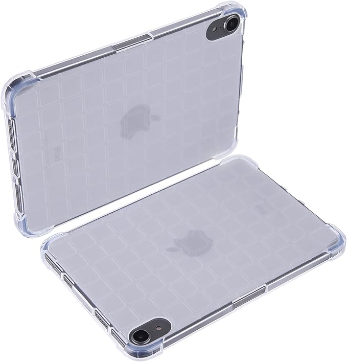 Dteck for iPad Mini 8.3 Inch (A17 Pro/6th Generation) 2024/2021 Model Ultra Thin Transparent Back Cover, Lightweight Slim Soft TPU Case with Reinforced Corners, Protection Shock-absorbing Shell, Clear
