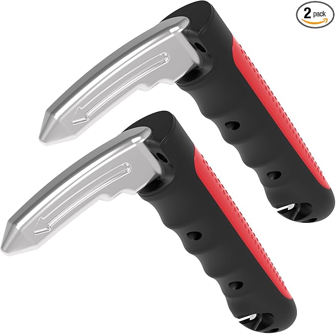 2Pack Multifunction Car Handle Assist for Elderly and Handicapped, 3 in 1 Automotive Door Assist Handle, Seatbelt Cutter, Window Breaker, Car Door Handle for Seniors