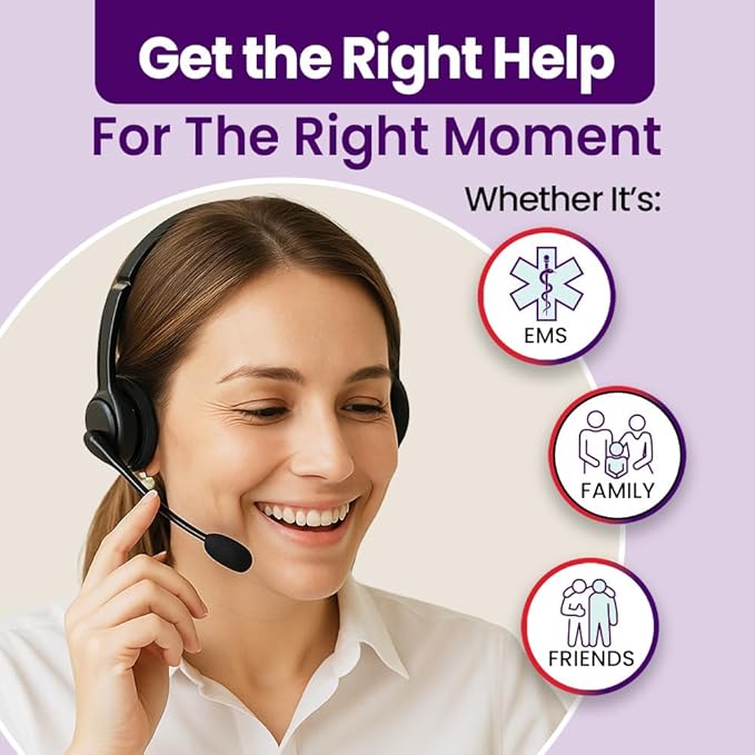 Medical Guardian MGMobile Medical Alert Device Emergency Call Button GPS 24/7 Monitoring for Seniors White