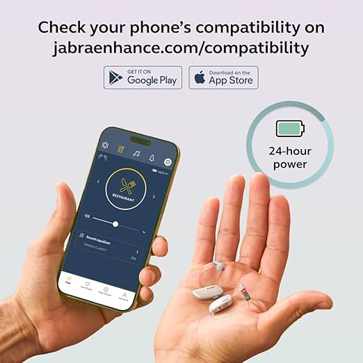 Jabra Enhance Select 700 OTC Hearing Aids Bluetooth Audiology Services Nearly Invisible Sand