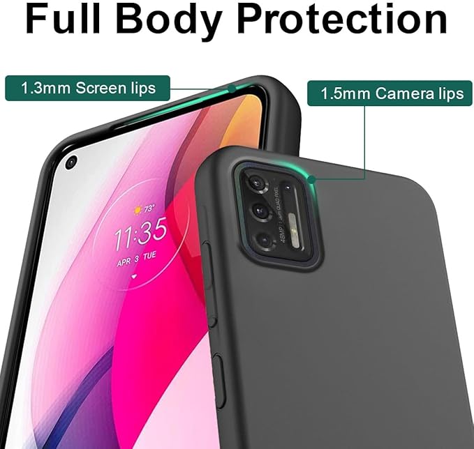 Customized Photo Case for Motorola Moto G Stylus 2021 6.8 inch, Personalized Collage Design Phone Cover, Custom Picture Black Silicone Soft Slim Rubber Case, Gift for Couple Lover Bestie