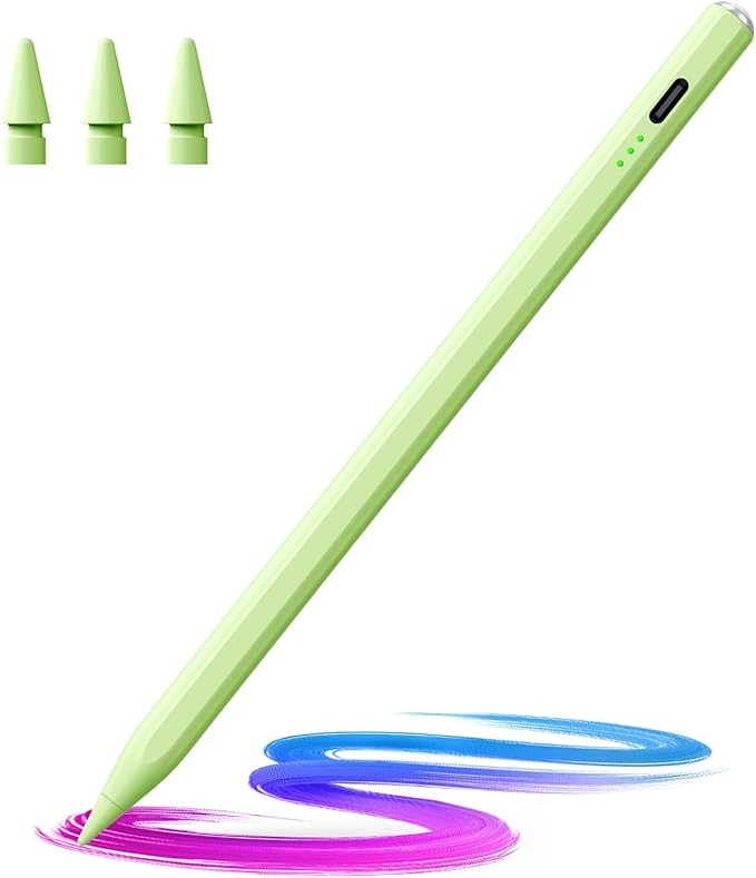 Hastraith Stylus Pen for iPad(2018-2026)-13 Mins Fast Charge with Tilt Sensitivity & Palm Rejection for iPad 11/10/9/8/7/6th Gen, Air 5/4/3/M4/M3/M2, Pro 13"/12.9"/11"/M4, Mini 7/6/5th, Green