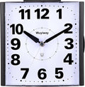 4.7" Large Analog Alarm Clock Bedroom, Battery Operated, Readable for Seniors,Lighted on Demand and Snooze, Beep Sounds, Gentle Wake, Ascending Alarm, Easy Set (Black)