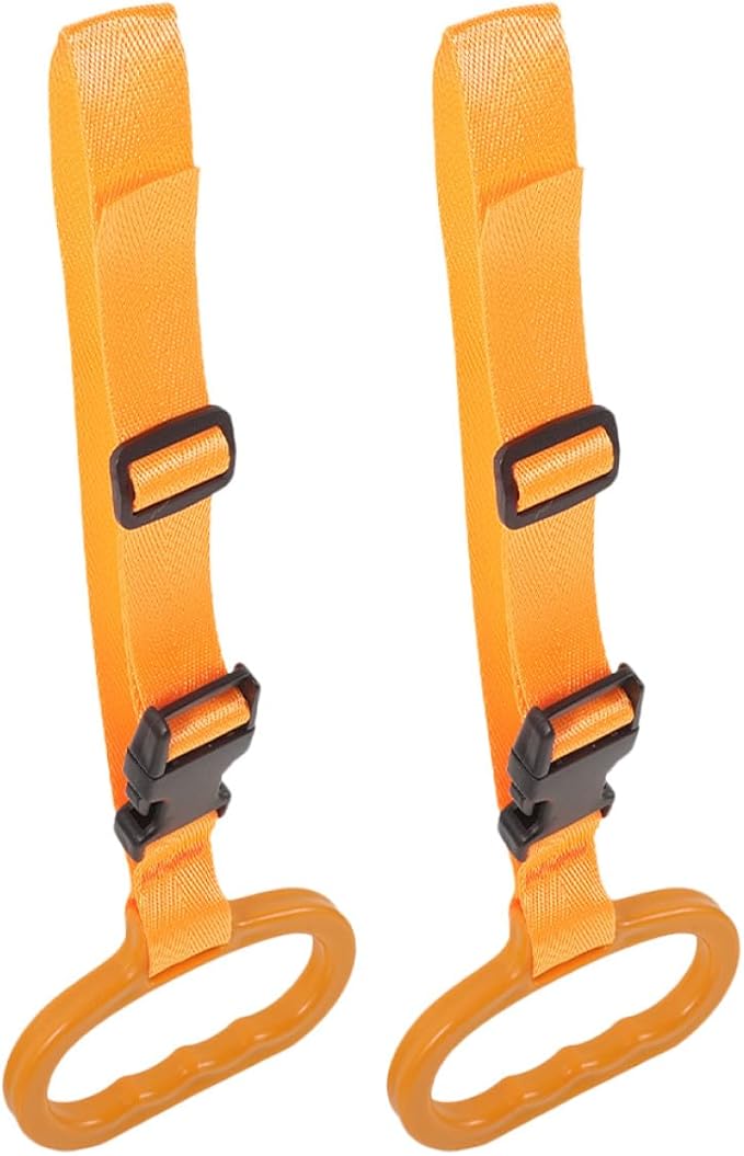 Outanaya Car Assist Handle 2pcs Orange Elderly Vehicle Grab Handle Support Aid for Disabled Pregnant Women Car Door Mobility Safety Grab Bars