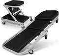 Magshion Garage Creeper Seats on Wheels, Length 40" 330 lbs Capacity 2 in 1 Folding Mechanic Creeper Garage Stool Lay Down or Sit (Gray)