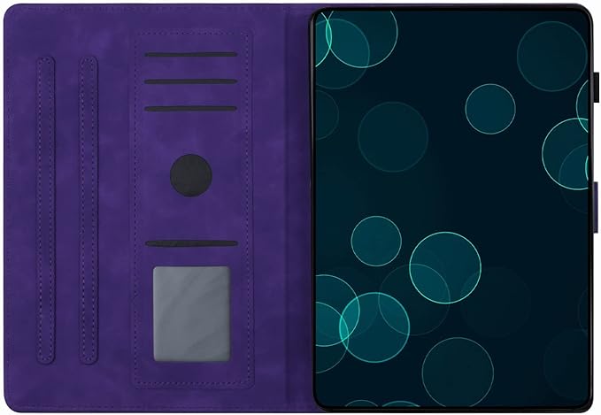 Dteck for Galaxy Tab S6 Lite (10.4") Tablet Case 2024/2022/2020 (SM-P620/P610), PU Leather Slim Folio Case with Auto Sleep Wake/Adjustable Stand, Lightweight Cute Butterfly Cover with Stylus (Purple)