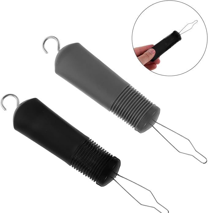 2pcs Button Hook and Zipper Pull Dressing Aid for Seniors, One-Handed Button Assist Tool with Portable Design, Zipper Assistant Device for Elderly and Disabled