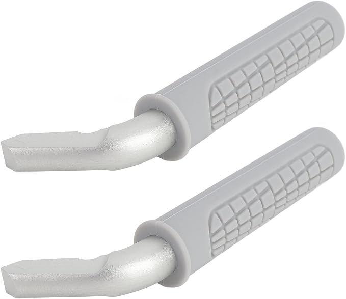 2PCS Car Door Assist Handles, Non Slip Silicone Grip Automotive Grab Support Bar, Ergonomic Portable Handle for Seniors and Mobility Assistance with Aluminum Alloy Frame for Most (Grey)