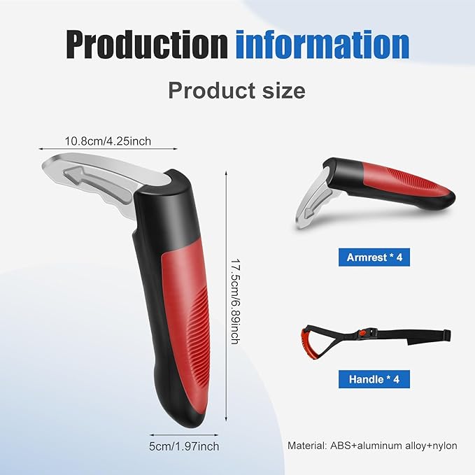 1/2/4 Pcs Car Handle Cane, Portable Car Door Latch Handle Assist, Car Handle Assist Holder for Elderly, Car Support Handle and Car Window Strap for Elderly Seniors Convenience Security (Style 05)