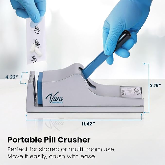 VivaEssentials Medical Pill Crusher and Splitter for Medication
