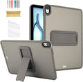 Dteck for iPad Pro 13-inch (M4/M5) 2024/2025 Release Clear Case with Foldable Kickstand, Screen Protector Film, Stylus, Slim Fit Lightweight Protective Thin Transparent Tablet Back Cover Shell, Gray