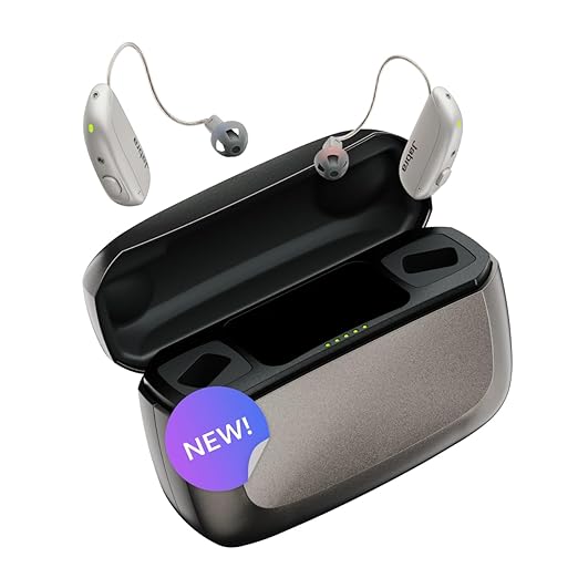 Jabra Enhance Select 700 OTC Hearing Aids Bluetooth Audiology Services Nearly Invisible Silver