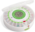 LiveFine Automatic Pill Dispenser with Removable Cups, 21 Compartments, 9 Dosage Rings, Alarm Reminder, LCD Display, Sound & Light Alerts, Locking Key for Vitamins, Supplements, Medications & Seniors