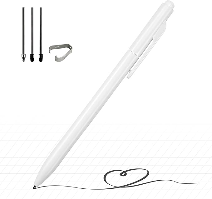 ProSketch Digital Pen fits for Remarkable 2 /Scribe/Supernote with Eraser Pencil Clip+NeverReplace Fine Titanium Tips,Tilt Draw&4096 Pressure Level,EMR Pen Replacement,Empower Your Digital Craft