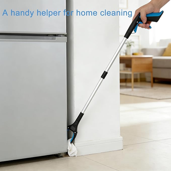 3 Pack Grabber Tool - 32 Inch (2 Pcs) Foldable with Magnet & 16 Inch (1 Pc) Fixed, 360° Rotating Jaw on All, Durable Litter Picker & Reacher for Elderly & All Users