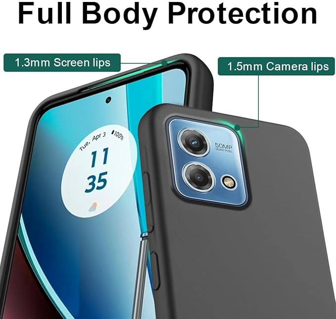 Custom Photo Case for Motorola Moto G Stylus 2023, Create Your Own Picture Collage Phone Case, Soft Drop Protection, Personalized Anti-Scratch TPU Soft Cover, Gifts for Family Friends, Black
