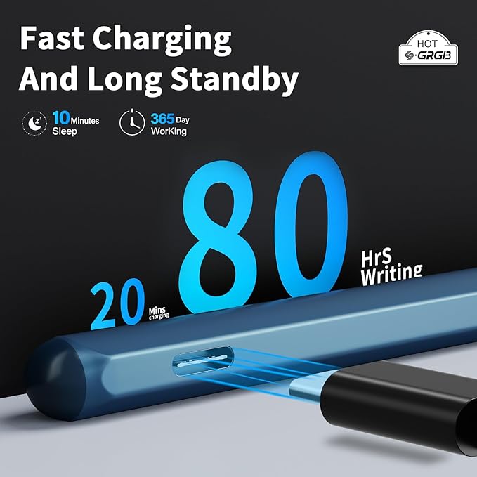 Stylus Pen for ASUS Transformer/Mini/ASUS Zenbook Flip/Pro/ASUS Vivobook Flip/Pro/Duo/ASUS Notebook, Rechargeable MPP 2.0 Tilt Active Pen with 4096 Pressure Sensitivity, Tpye-c Charge, Blue