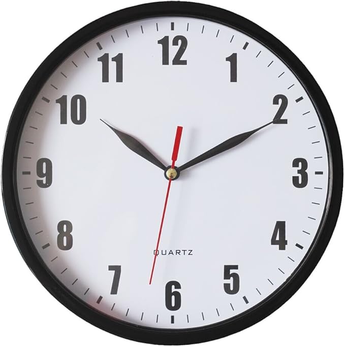 8" Silent Quartz Wall Clock Non-Ticking Digital Clock