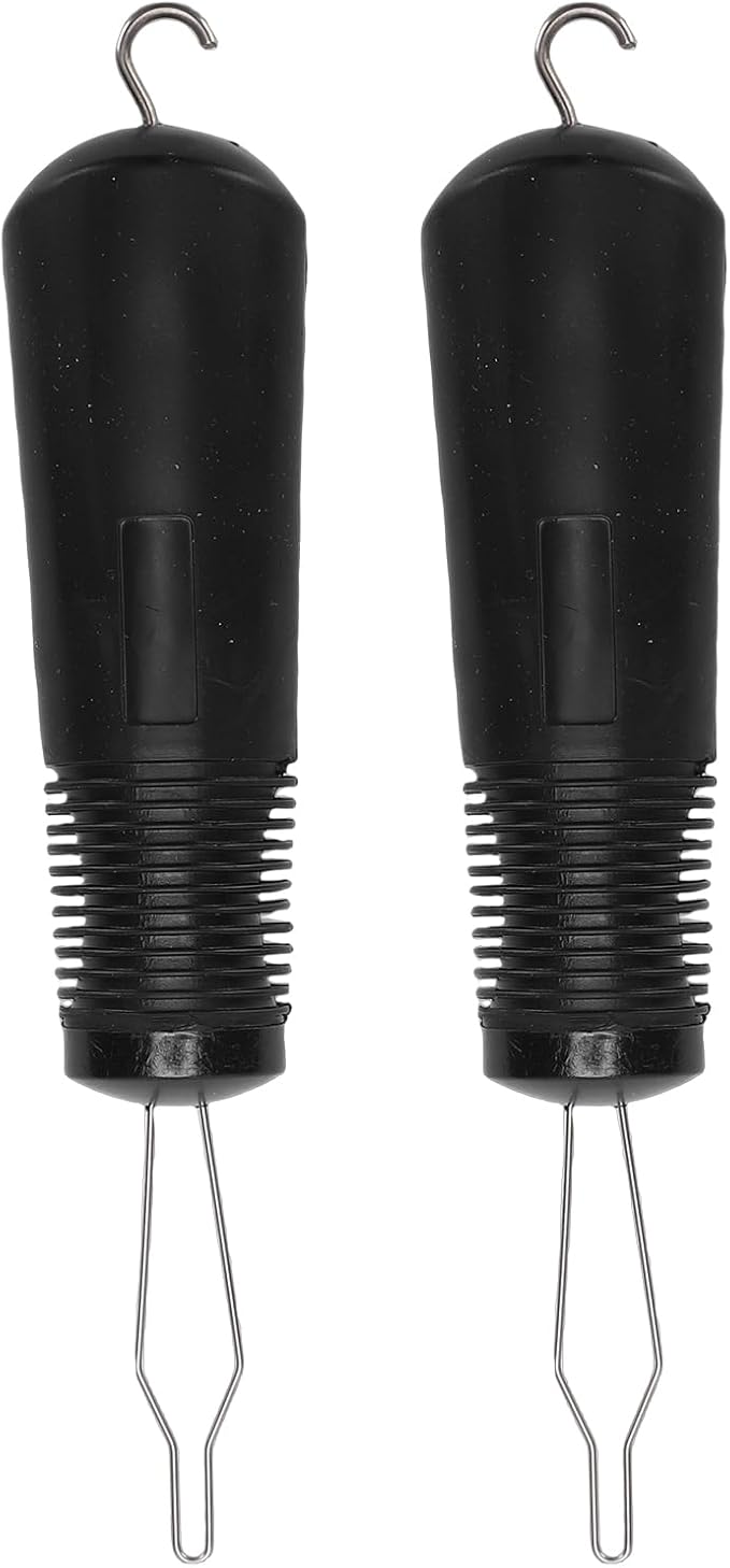 2 Pcs Button Hook and Zipper Pull Helper, One Handed Dressing Aid with C Hook for Zippers and Button, Versatile & Lightweight Assist Tool for Shirt Coat Buttoning