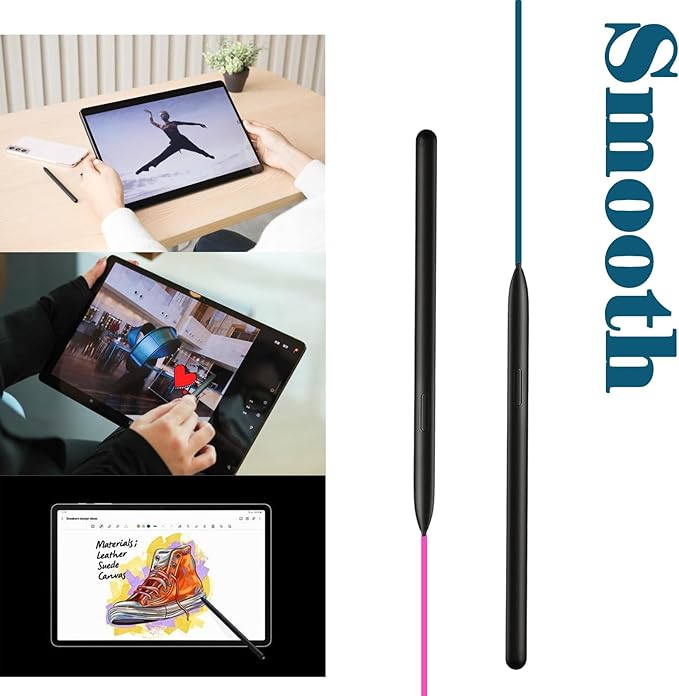 2 Pack Galaxy Tab S8 Pen Replacement for Samsung Galaxy TabS8 Pen Galaxy Tab S8,S8 Plus,S8 Ultra 4096 Levels of Pressure Sensitivity(Black)