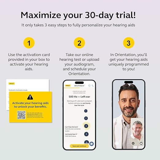 Jabra Enhance Select 700 OTC Hearing Aids Bluetooth Audiology Services Nearly Invisible Silver