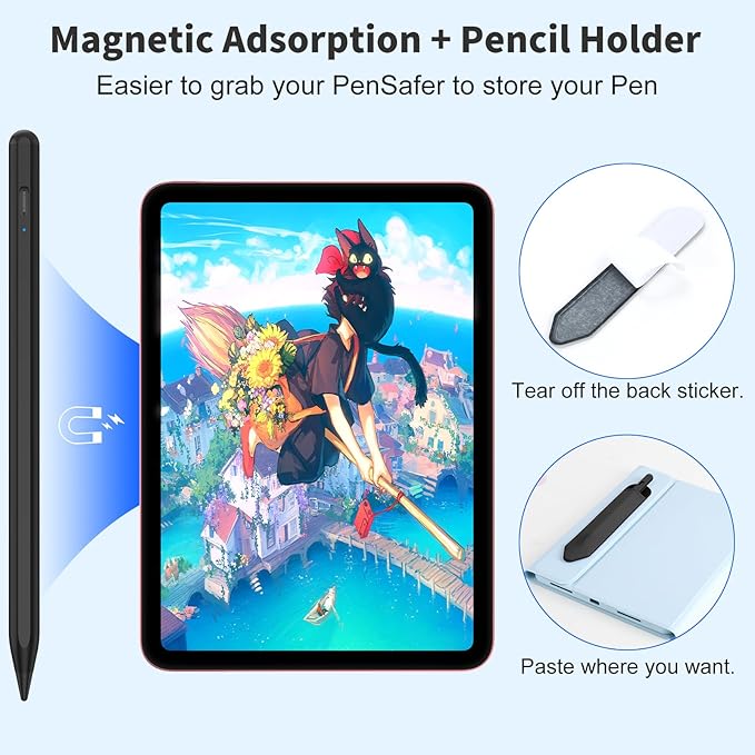 Stylus Pen for iOS&Android Touch Screens, Active Pencil for Samsung, Smart Digital Stylus Pens for Lenovo/Huawei/Vivo/Mi and Other Tablets, iPhone/Samsung/Google Pixel Smart Phones Drawing&Writing