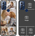Custom Photo Case for Motorola Moto G Play 2023, Create Your Own Picture Collage Phone Case, Soft Drop Protection, Personalized Anti-Scratch TPU Soft Cover, Gifts for Family Friends, Black