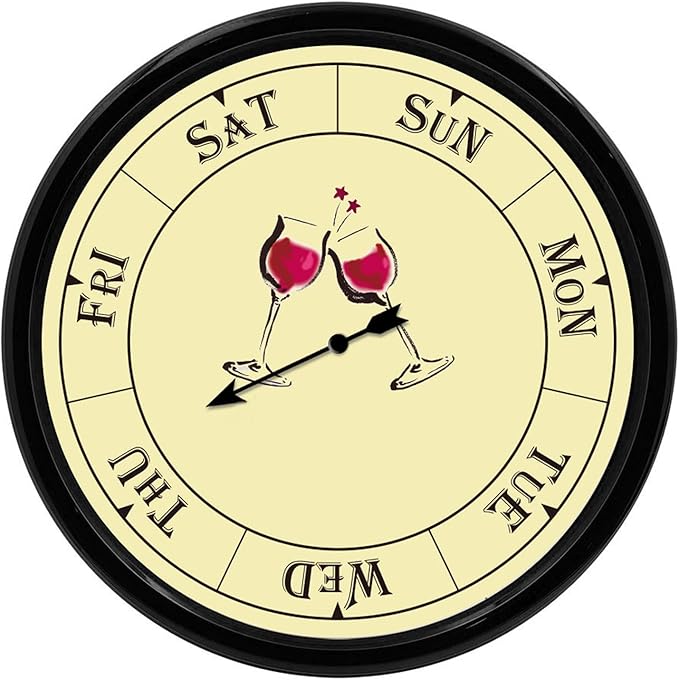 Retirement Gift for Woman, Day of The Week Clock, Unique Retirement Gifts, Day Clocks for Seniors Grandparents Funny Living Room Decor