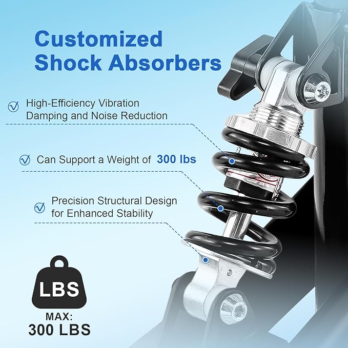 BlessReach Knee Scooter Steerable Knee Walker Deluxe Medical Scooter for Foot Injuries Adult Compact Crutches,Supports Up to 300 lbs（Black）