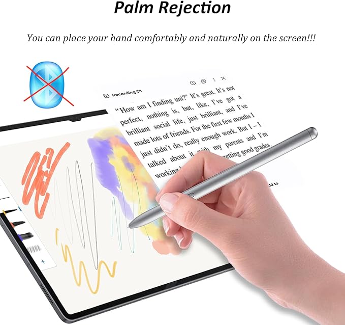 Galaxy Tab S10 Ultra S Pen for Samsung Galaxy Tab S10+/S10 Lite,Tab S10 Ultra Stylus Pen Replacement for Galaxy Tab S10 Ultra/S10 Plus/S10 Lite All Versions S Pen with Nibs(Silver)