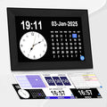 10.1" Touch Screen Digital Clock for Seniors with Date and Time for Elderly,Medicine Reminders,Dementia Alzheimers Clocks for Seniors, 64 Alarm 58 Reminders, Auto DST,Thanksgiving Gift (Black)