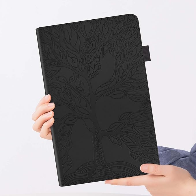 Case for Samsung Galaxy Tab S5e 10.5 2019 SM-T720/T725 Premium PU Leather Stand Flip Wallet Case Multiple Viewing Angles Lightweight Folio Cover with Card Pockets Stylus Loop Elastic Band - Black