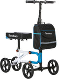 Knee Scooter，Knee Scooter for Adults for Foot Surgery，Knee Walker for Foot Injuries Compact Crutch Alternative with Dual Braking System (Blue)