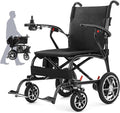 25.5lbs Carbon Fiber Electric Wheelchair for Adults, Lightweight Foldable Travel Power Wheelchair, Portable Motorized Wheelchairs, Airline Approved, Black