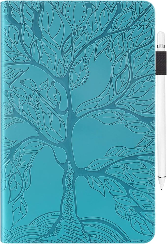 Case for Samsung Galaxy Tab S5e 10.5 2019 SM-T720/T725 Premium PU Leather Stand Flip Wallet Case Multiple Viewing Angles Lightweight Folio Cover with Card Pockets Stylus Loop Elastic Band - Turquoise