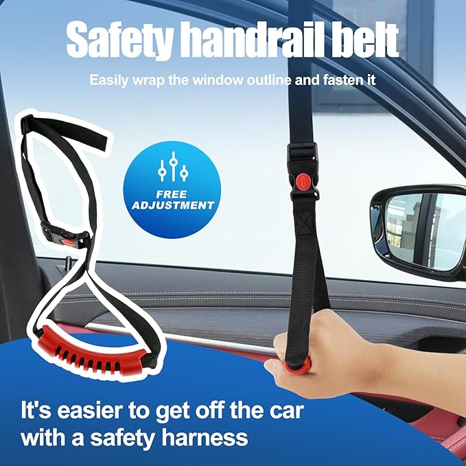 1/2/4 Pcs Car Handle Cane, Portable Car Door Latch Handle Assist, Car Handle Assist Holder for Elderly, Car Support Handle and Car Window Strap for Elderly Seniors Convenience Security (Style 05)