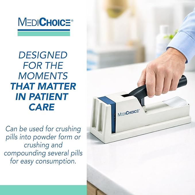 MediChoice Hand Operated Heavy-Duty Pill Crusher System PLC5000