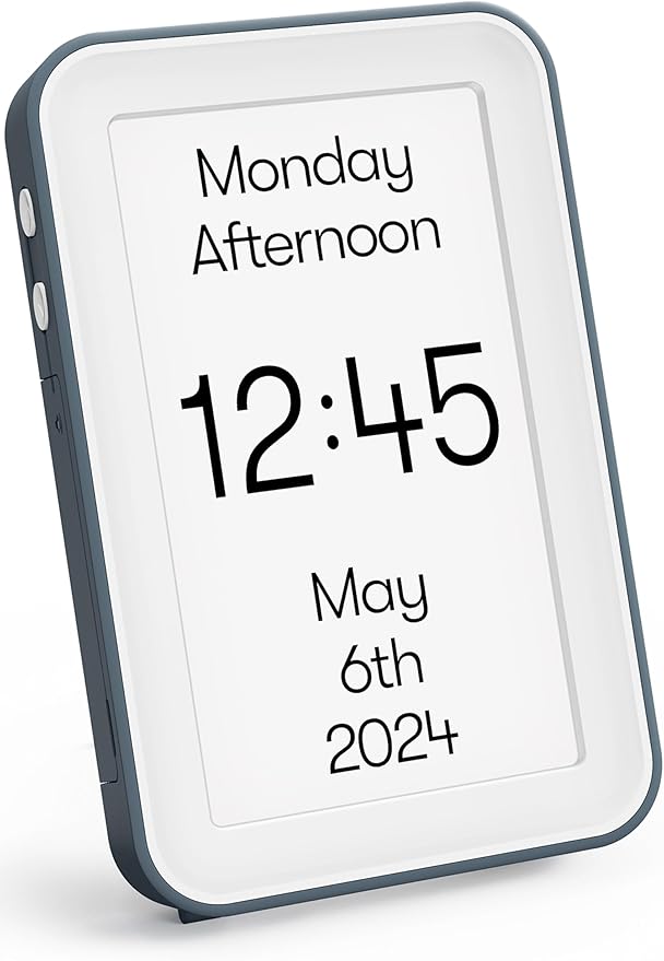 Relish Day Connect – Dementia Clock, HD Large Screen Digital Calendar Clock for Seniors and People with Memory Loss with Large Number, Day, Date and Time