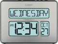 La Crosse Technology 513-1419BLv4-INT Backlight Atomic Full Calendar Clock with Extra Large Digits