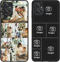 Design Your Own Case for Motorola Moto G Power 5G 2023, Custom Personalized Photo Collage Text Cover, Customized Picture Shockproof Protective Soft Slim Silicone Case, Gift for Birthday, Black