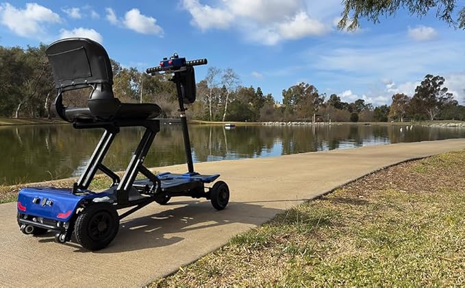 Rubicon FX70 Automatic Foldable Mobility Scooter for Adults, One Click Fold and Unfold, with Longest Range, Heavy-Duty, 4 Wheel Scooter with Lithium Battery. (Model11)