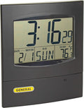 General Tools Jumbo Display Digital Wall Clock #DJC381 with Time, Day, Date and Temperature
