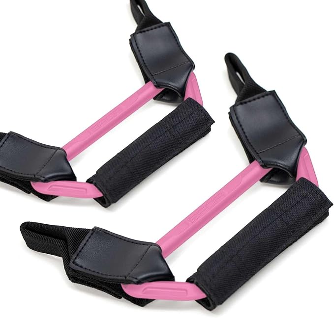 GPCA BackGrip X Heavy-Duty Headrest Grab Handle for Lifted Trucks & Jeeps Rear Seat, Entry Assist for Seniors & Kids, Fits Vehicles with Pole-Style Headrests (Up to 16mm) Easy Install (2PC - Pink)