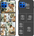 Design Your Own Case for Motorola Moto G 5G Plus, Custom Personalized Photo Collage Text Cover, Customized Picture Shockproof Protective Soft Slim Silicone Case, Gift for Birthday, Black