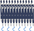 24 Pcs Blue Ink Ballpoint Pen with Stylus Tip 2 in 1 Ballpoint Pen 1.0 mm Blue Ink Metal Stylus Pen for Touch Screens Coworkers, Family, Colleagues, Office (navy blue)