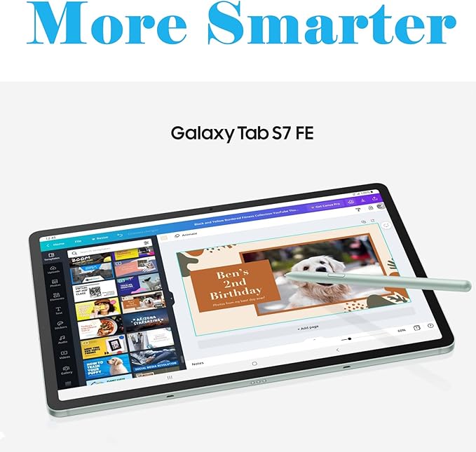2 Pcs Galaxy Tab S7 FE S Pen Replacement for Samsung Galaxy Tab S7 FE Stylus Pen Stylus,Galaxy Tab S7 FE S Pen for Samsung Galaxy Tab S7 FE(Green)