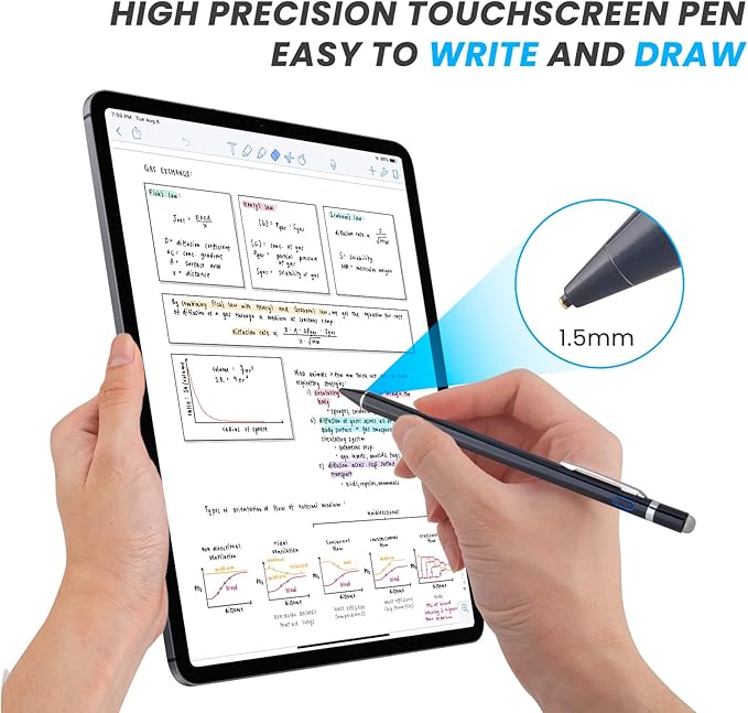 Stylus Pen for Lenovo Ideapad Flex, EDIVIA Digital Pencil with 1.5mm Ultra Fine Tip Pencil for Lenovo Ideapad Flex 3/4/5/6 11&14 Stylus, Black