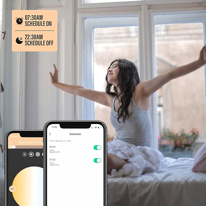 3" LED Recessed Canless Smart Wafer Downlight, WiFi APP & Voice Control, 120VAC, 7W, 420LM, RGB + 2700K-6000K, ETL & FCC & IC, Wet Rated, Compatible with Alexa/Google Home, White - 4 Packs